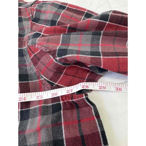 Duluth Trading Co Plaid Long Sleeve Button Front Chest Pockets Casual Shirt 2XL - Picture 3 of 6